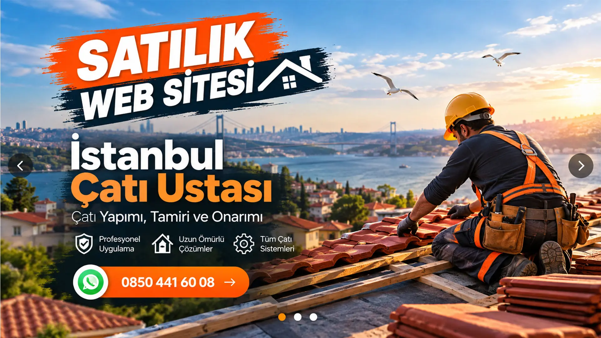 İstanbul çatı ustası, kiremit çatı yapımı ve çatı onarım uygulaması